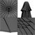 Sonnenschirm Shanghai Ø 270 cm Schwarz aus Aluminium und Polyester ML-Design