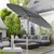 Sonnenschirm Shanghai mit Ständer Ø 270 cm Anthrazit aus Aluminium und Polyester ML-Design