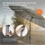 Aurinkovarjo Shanghai Ø 325 cm antrasiitti alumiinia ja polyesteriä ML-Design
