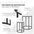 Beistelltisch 2er Set Schwarz/Weiß aus Metall und Holz in Marmoroptik ML-Design
