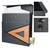 Standbriefkasten mit Zeitungsfach 37x36,5x11 cm Anthrazit/Holzoptik aus Stahl ML-Design