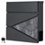 Buzón con compartimento para periódicos 37x36,5x11 cm acero antracita/negro efecto mármol diseño ML