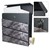 Standbriefkasten mit Zeitungsfach 37x36,5x11 cm Anthrazit/Schwarz-Marmoroptik aus Stahl ML-Design