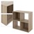 Bücherregal mit vier Fächern 70x33,5x70 cm Sonoma-Eiche aus Holz ML-Design