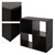 Bücherregal mit vier Fächern 70x33,5x70 cm Dunkelbraun aus Holz ML-Design