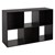 Bücherregal mit sechs Fächern 105x70x33,5 cm Dunkelbraun aus Holz ML-Design