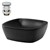 Vasque incl. vidage argent sans trop-plein 40,5x40,5x15 cm noir en céramique ML-Design