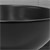 Waschbecken inkl. Ablaufgarnitur mit Überlauf Ø 42x17 cm Schwarz matt aus Keramik ML-Design