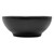 Waschbecken inkl. Ablaufgarnitur mit Überlauf Ø 45,5x18,5 cm Schwarz matt aus Keramik ML-Design