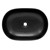 Waschbecken Ovalform 60x42,5x14,5 cm Schwarz matt aus Keramik ML-Design