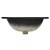 Lavabo Forma angolare 52,5x45x21 cm Ceramica nera opaca ML-Design