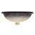 Lavabo ovale 49x195x405 cm blanc en céramique ML-Design