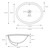 Waschbecken inkl. Ablaufgarnitur mit Überlauf 49x40,5x19,5 cm Schwarz matt aus Keramik ML-Design