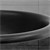Lavatório de forma oval 57x48,5x19,5 cm cerâmica preta mate design ML