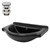 Waschbecken inkl. Ablaufgarnitur mit Überlauf 67,5x51,5x21,5 cm Schwarz matt aus Keramik ML-Design