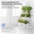 Blumenständer Pflanzentreppe 3 Etagen Weiß aus Holz ML-Design