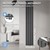 Panneau de chauffage double couche 30x180cm Anthracite avec sol Garniture de raccordement ML-Design