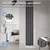 Panel radiator double 1800x300 mm anthracite with wall connection set ML-Design