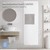 Badeværelsesradiator Enkeltlag med 1x håndklædestang 1800x604 mm Hvid med centertilslutning LuxeBath