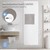 Radiateur de salle de bain 1800x604 mm Blanc avec sol Garniture de raccordement incl. 1x support de serviette ML-Design