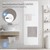 Radiateur de salle de bain 1800x604 mm blanc avec sol Garniture de raccordement y compris 2x supports de serviette ML-Design