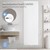 Radiador de casa de banho 1800x604 mm branco com ligação ao pavimento conjunto ML design