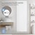 Radiador de casa de banho 1800x604 mm branco com conjunto de ligação universal Design ML