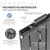 Bathroom radiator 1800x604 mm anthracite with universal connection set ML-Design