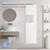 Radiateur de salle de bain 1600x452 mm blanc avec raccord central incl. 1x support de serviette ML-Design