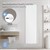 Radiador de casa de banho 1600x452 mm branco com conjunto de ligação universal Design ML