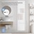 Radiador de casa de banho 1800x452 mm branco com conjunto de ligação ao chão incl. 3x suporte de toalhas de mão Design ML