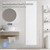 Bathroom radiator Single layer 1800x452 mm White with center connection LuxeBath
