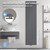 Radiador de casa de banho 1800x452 mm antracite com conjunto de ligação à parede ML design