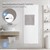 Kylpyhuonepatteri 1600x604 mm valkoinen seinäliitäntäsarjalla sis. 1x käsienpesualtaan pidike ML design