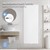 Radiador de casa de banho 1600x604 mm branco com ligação ao pavimento conjunto ML design
