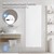 Radiateur de salle de bains 1600x604 mm blanc avec garniture de raccordement mural ML-Design