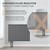 Panel radiator Single-layer 600x780 mm Anthracite incl. Universal connection set ML-Design