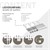 Radiateur électrique pour salle de bain Monocouche Horizontal avec résistance 600W 600x1020 mm Blanc LuxeBath
