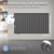Paneelradiator Enkellaags met verwarmingselement 600W 600x1020 mm Antraciet LuxeBath