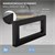 Wandkonsole für Waschtisch 2er Set 300x150 mm Schwarz aus Stahl ML-Design