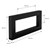 Wandkonsole für Waschtisch 2er Set 350x150 mm Schwarz aus Stahl ML-Design