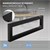 Wandkonsole für Waschtisch 2er Set 500x150 mm Schwarz aus Stahl ML-Design