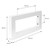 Wandkonsole für Waschtisch 2er Set 350x150 mm Weiß aus Stahl ML-Design