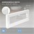 Wandkonsole für Waschtisch 2er Set 400x150 mm Weiß aus Stahl ML-Design