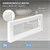 Vægbeslag til håndvask sæt af 2 450x150 mm Hvid stål ML-Design