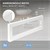 Vægbeslag til håndvask Sæt med 2 stk. 500x150 mm Hvid stål ML-Design