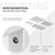 Suporte de parede para lavatório Conjunto de 2 500x150 mm de aço branco ML-Design