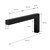 Wall bracket set of 2 angle L-shape 35x15 cm black steel ML design
