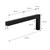 Wandkonsole 2er Set Winkel L-Form 400x150 mm Schwarz aus Stahl ML-Design