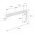 Set di 2 staffe a parete Angolo a L 35x15 cm Acciaio bianco ML-Design